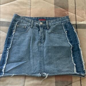 Chelsea & Violet Blue Denim Mini Skirt